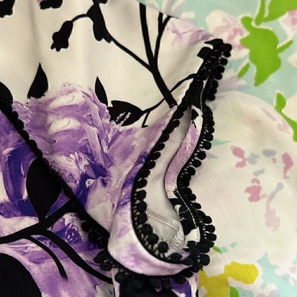 Naeem Khan Silk Mermaid Style Midi Floral Dress - 6 - Picture 14 of 15